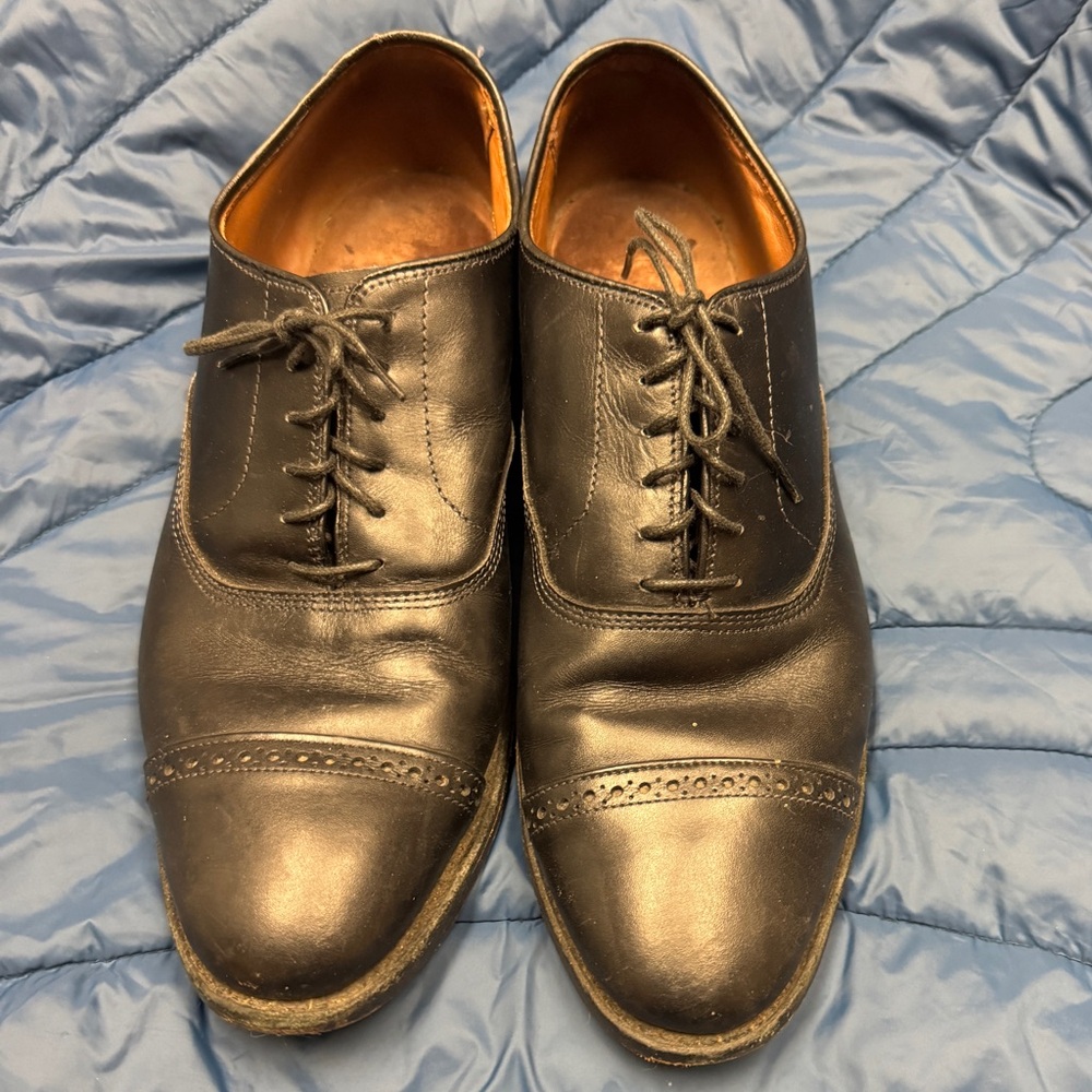 10.5 D Allen Edmonds Fifth Ave Men's Black Leather Dress Shoes